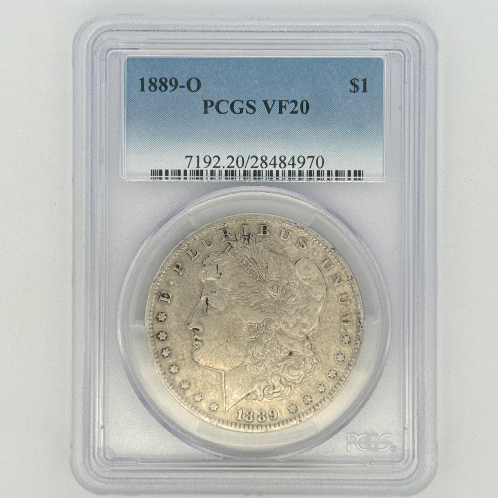 1889-O Morgan Silver Dollar VF20 PCGS Graded