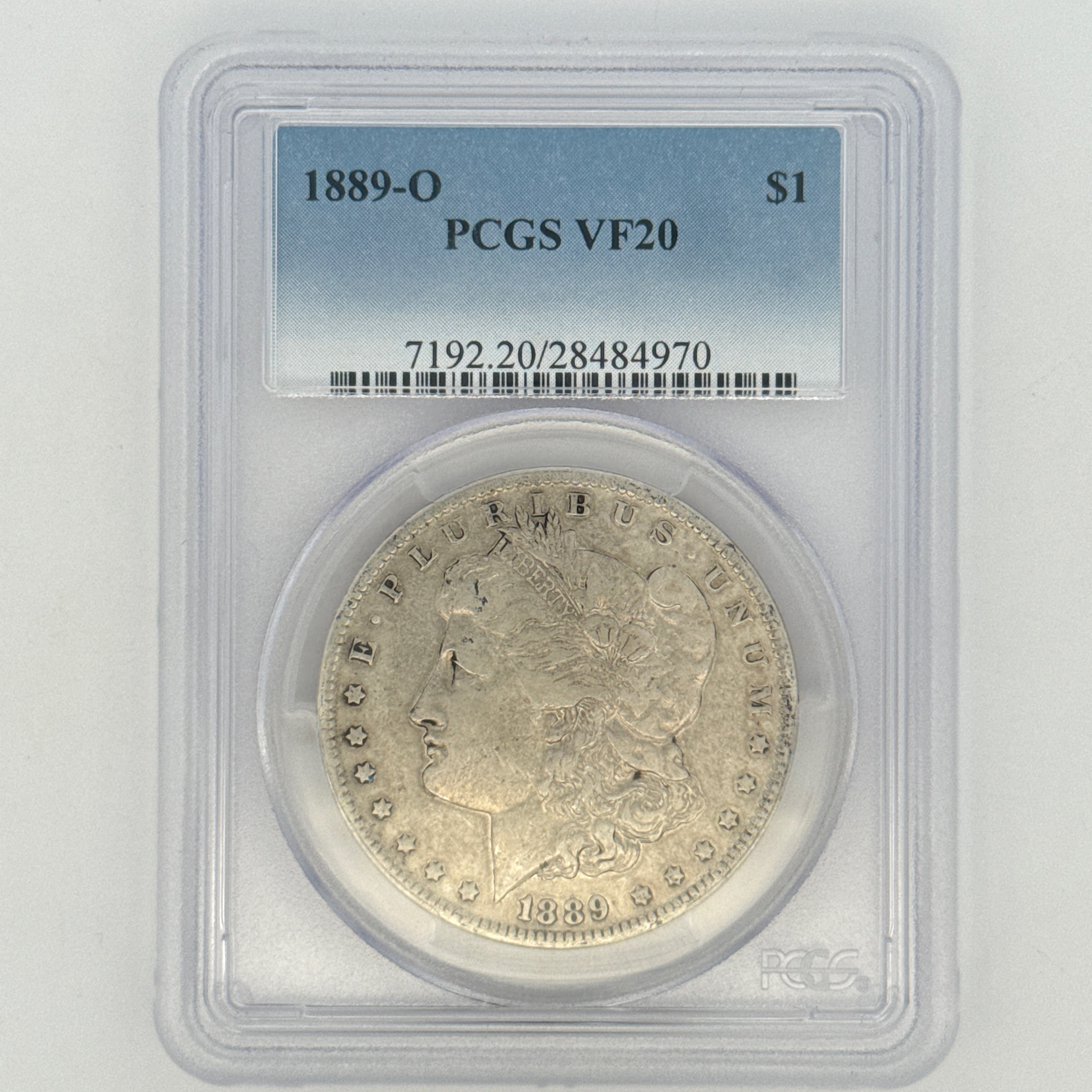 1889-O Morgan Silver Dollar VF20 PCGS Graded