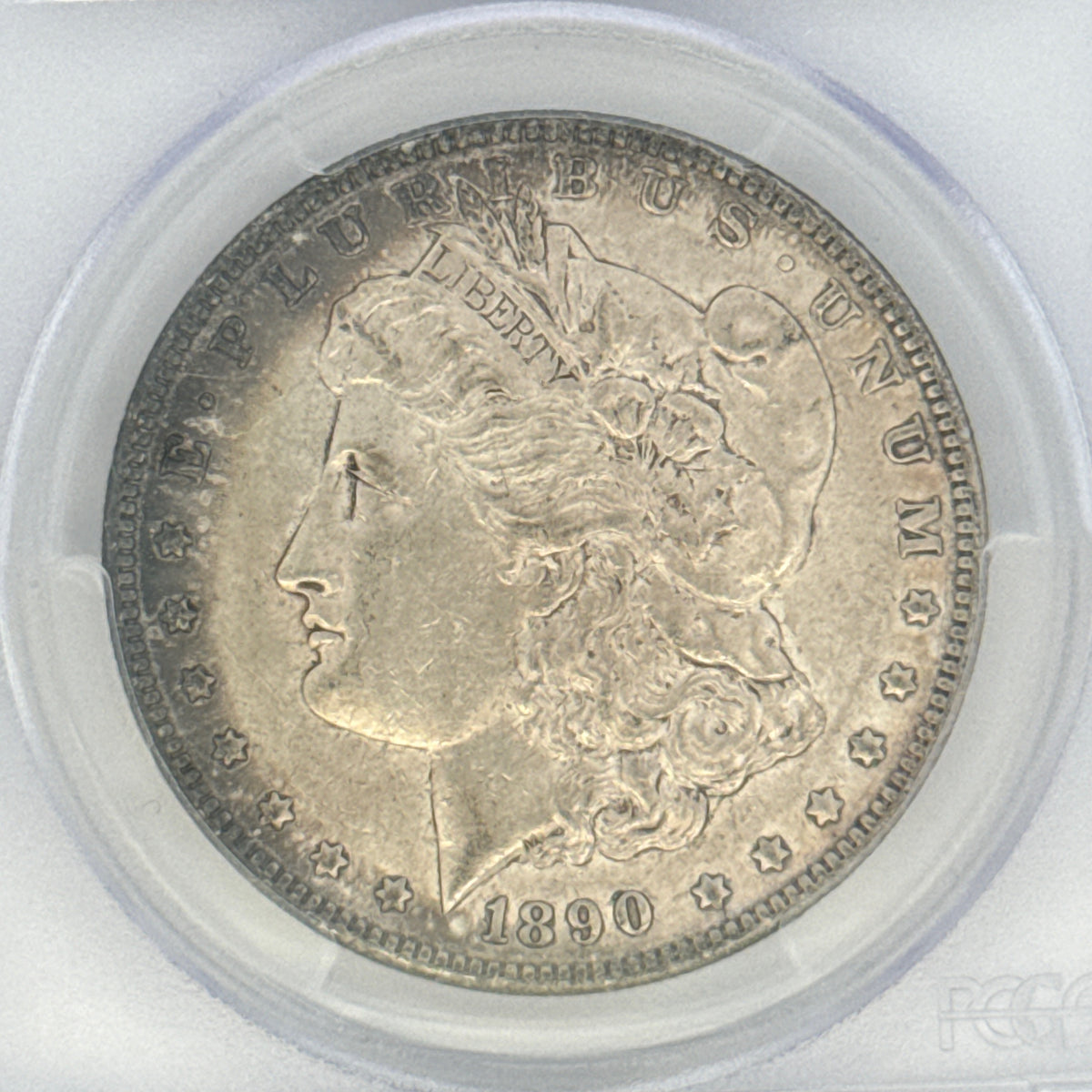 1890 Morgan Silver Dollar AU53 PCGS Graded
