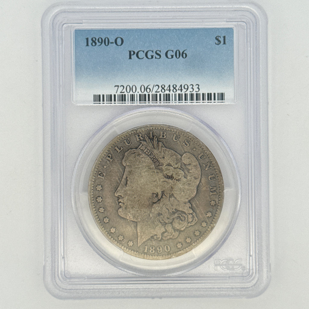 1890-O Morgan Silver Dollar G6 PCGS Graded