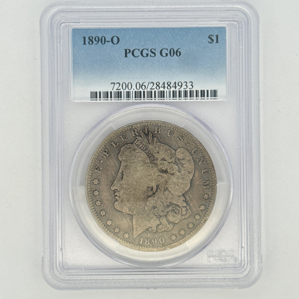 1890-O Morgan Silver Dollar G6 PCGS Graded