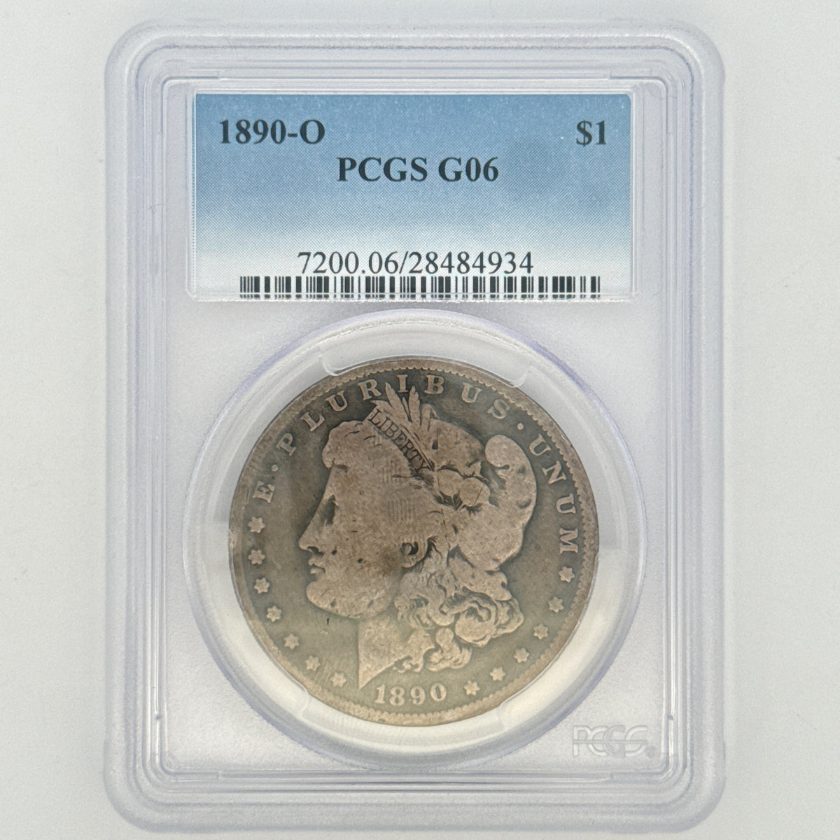 1890-O Morgan Silver Dollar G6 PCGS Graded