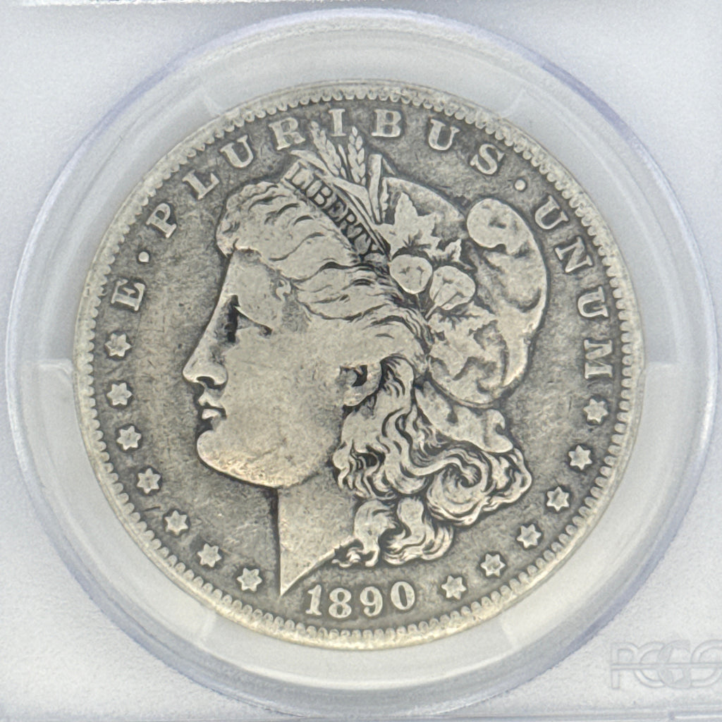 1890-O Morgan Silver Dollar F12 PCGS Graded