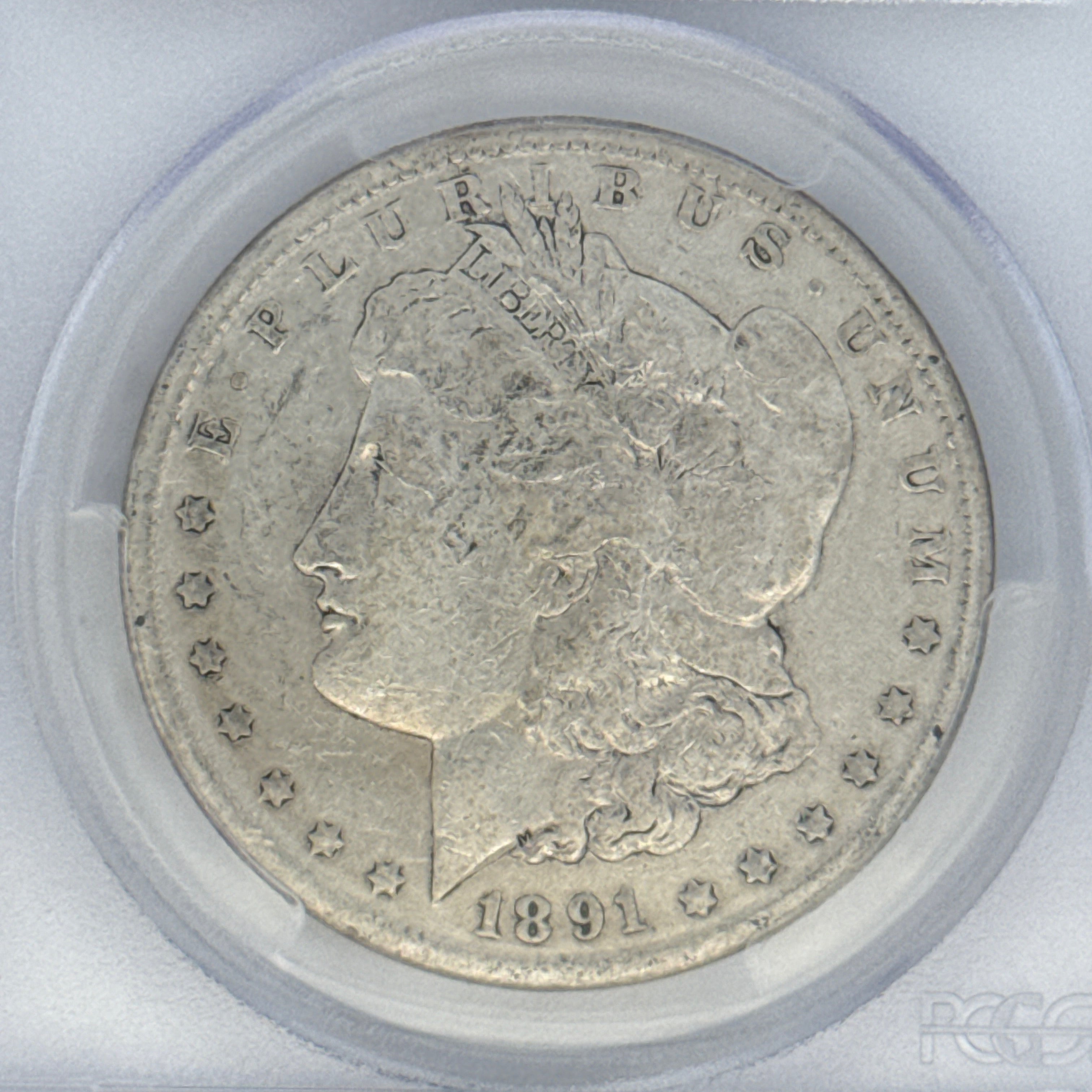 1891 Morgan Silver Dollar VG10 PCGS Graded