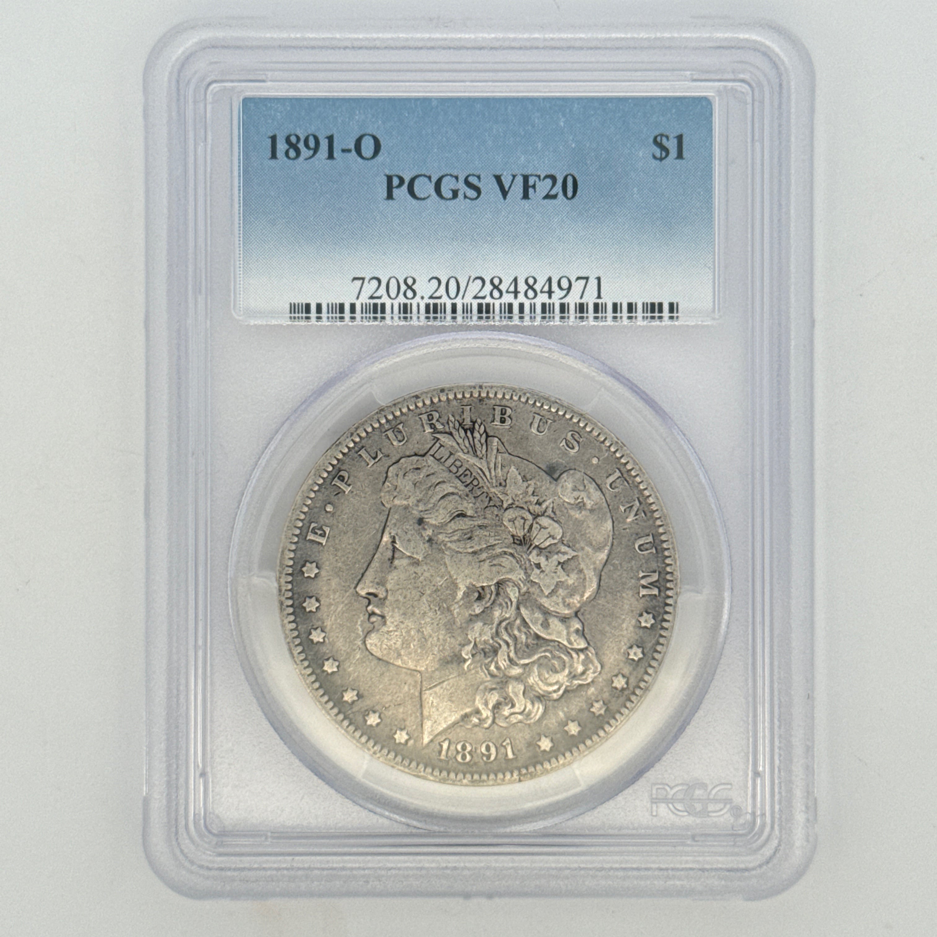 1891-O Morgan Silver Dollar VF20 PCGS Graded