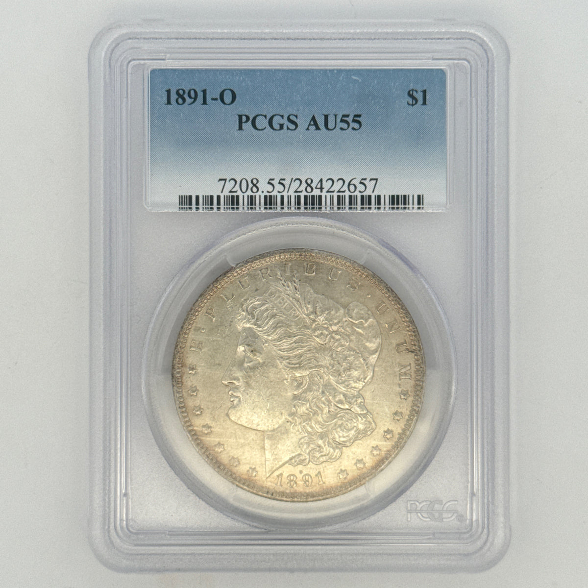1891-O Morgan Silver Dollar AU55 PCGS Graded