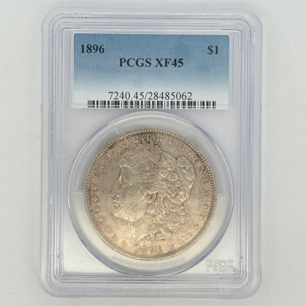 1896 Morgan Silver Dollar XF45 PCGS Graded