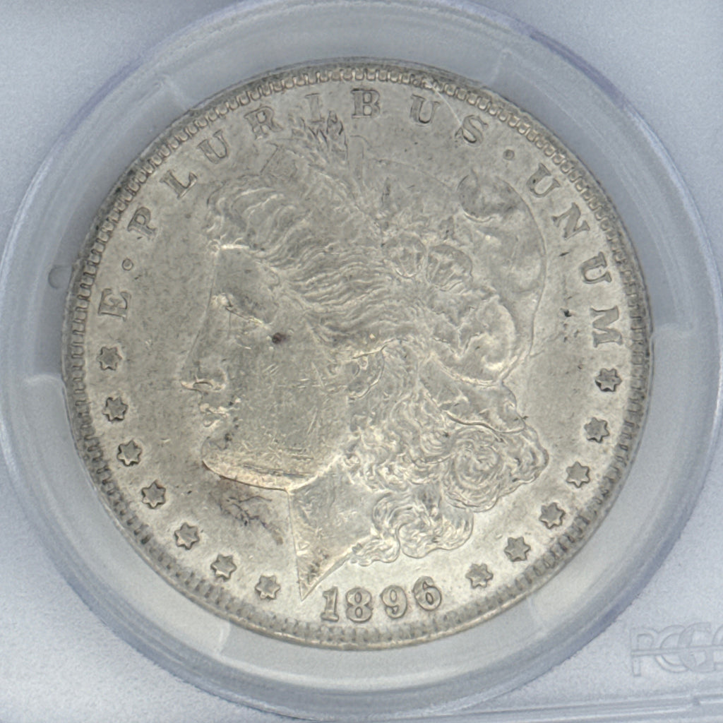 1896 Morgan Silver Dollar AU55 PCGS Graded