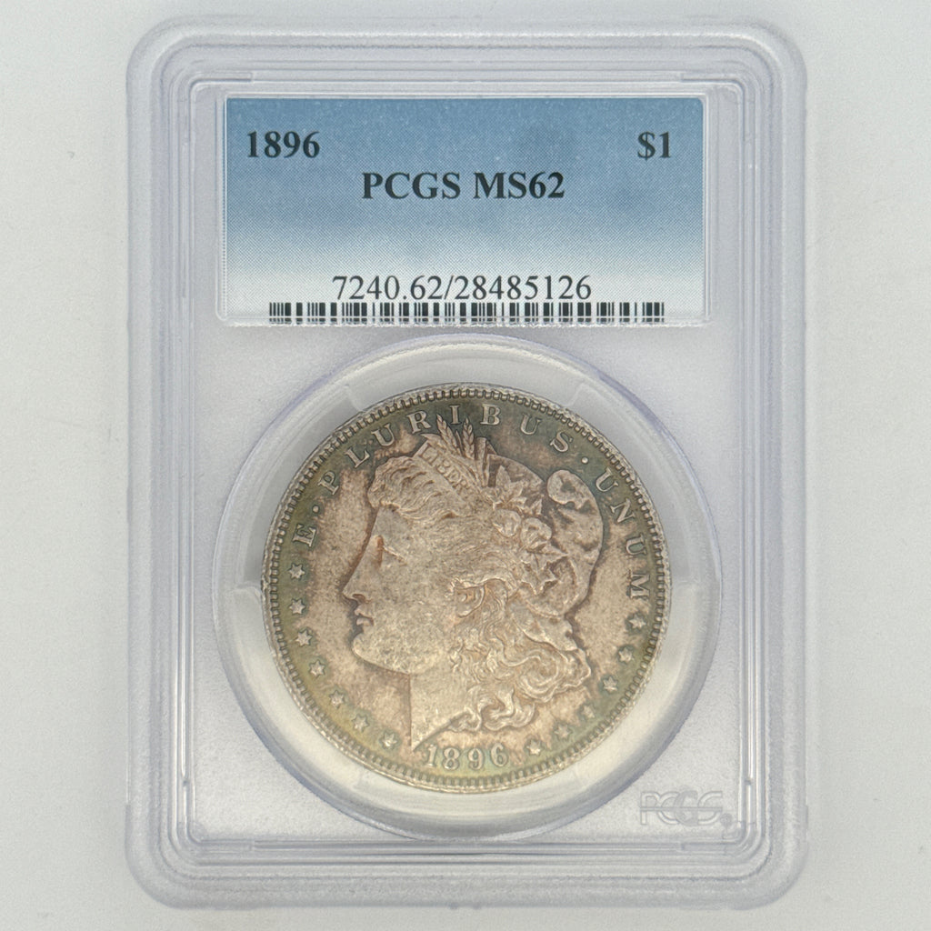 1896 Morgan Silver Dollar MS62 PCGS Graded