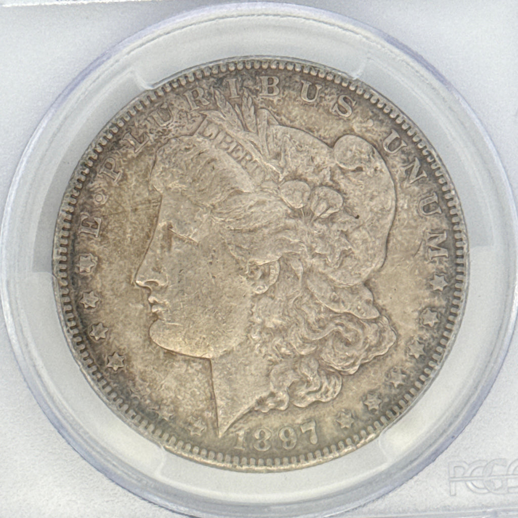 1897 Morgan Silver Dollar AU53 PCGS Graded