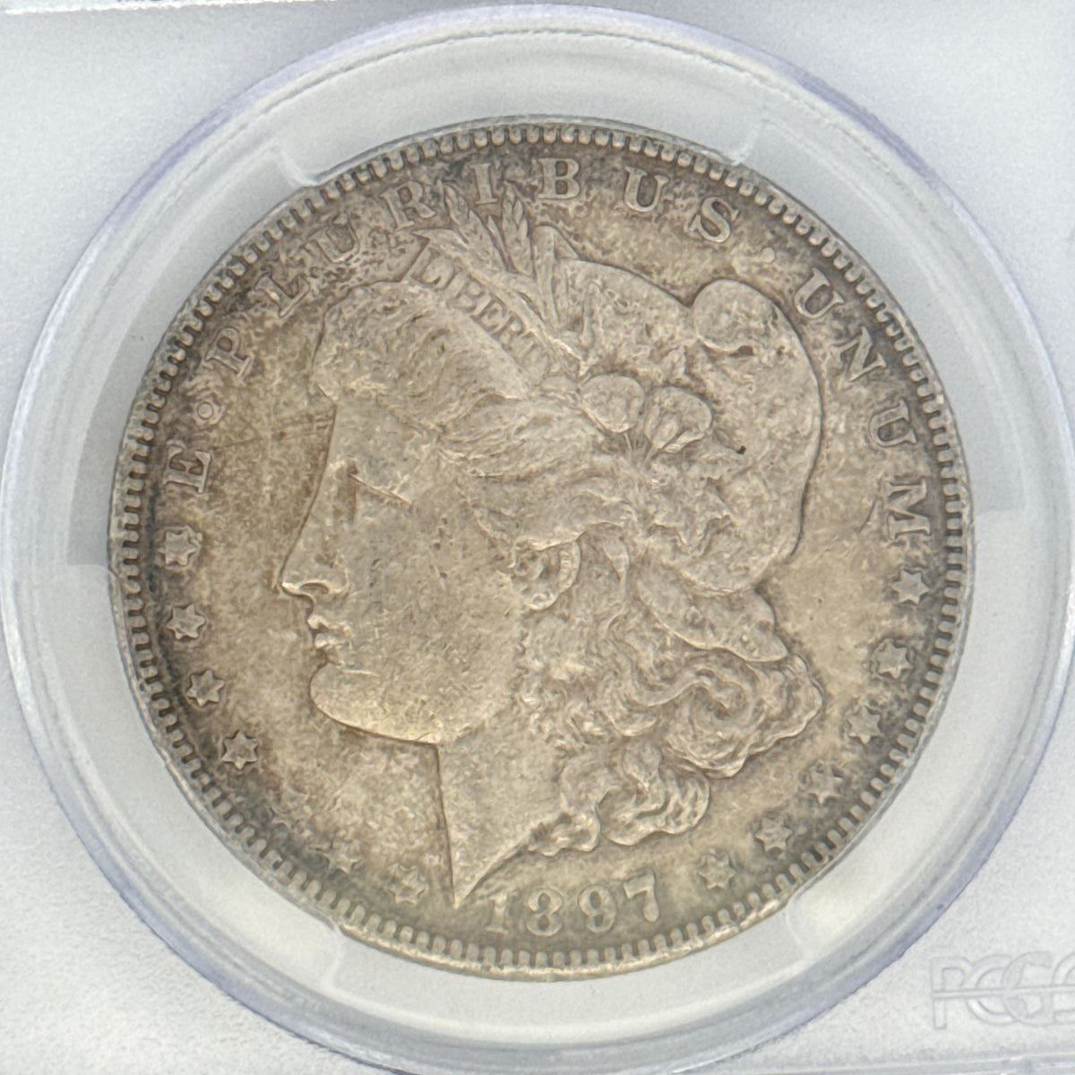 1897 Morgan Silver Dollar AU53 PCGS Graded