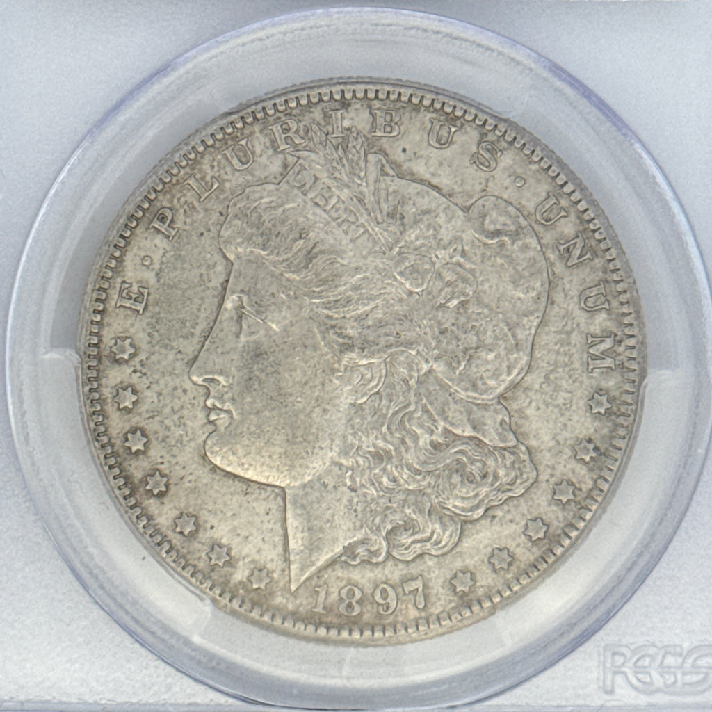1897-S Morgan Silver Dollar AU50 PCGS Graded
