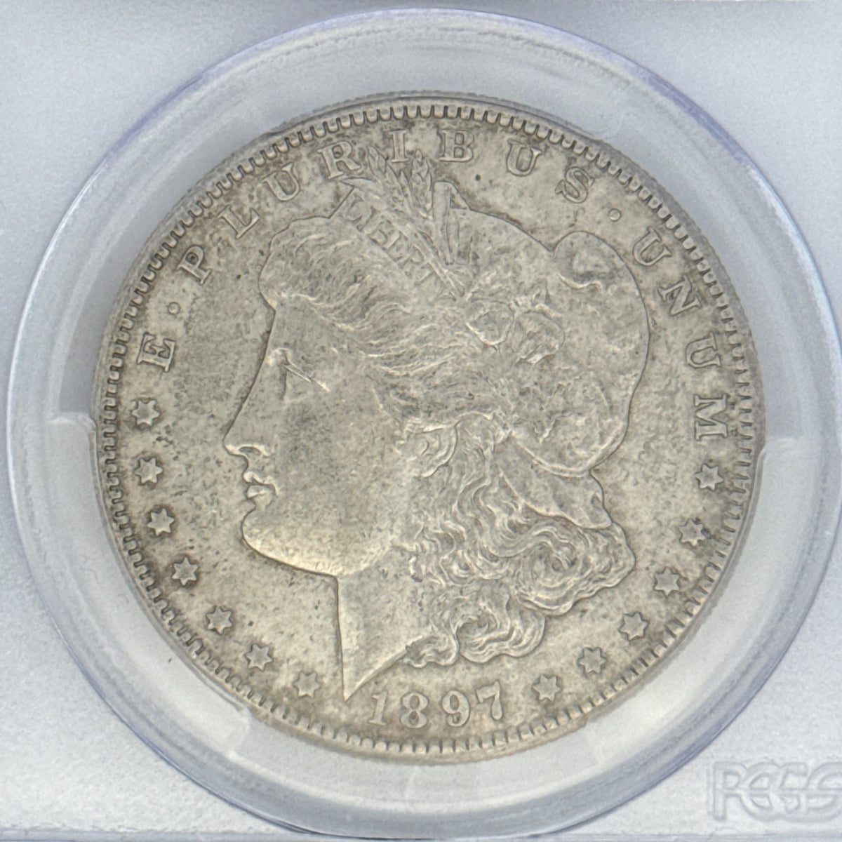 1897-S Morgan Silver Dollar AU50 PCGS Graded