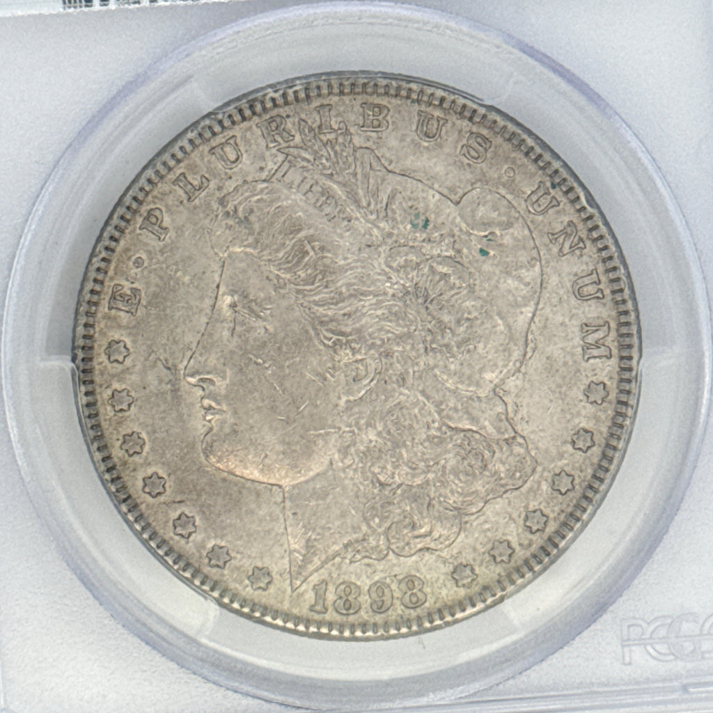 1898 Morgan Silver Dollar AU53 PCGS Graded