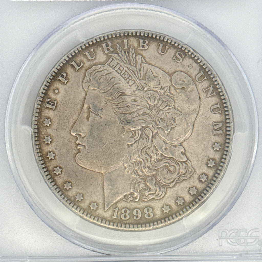 1898 Morgan Silver Dollar AU55 PCGS Graded