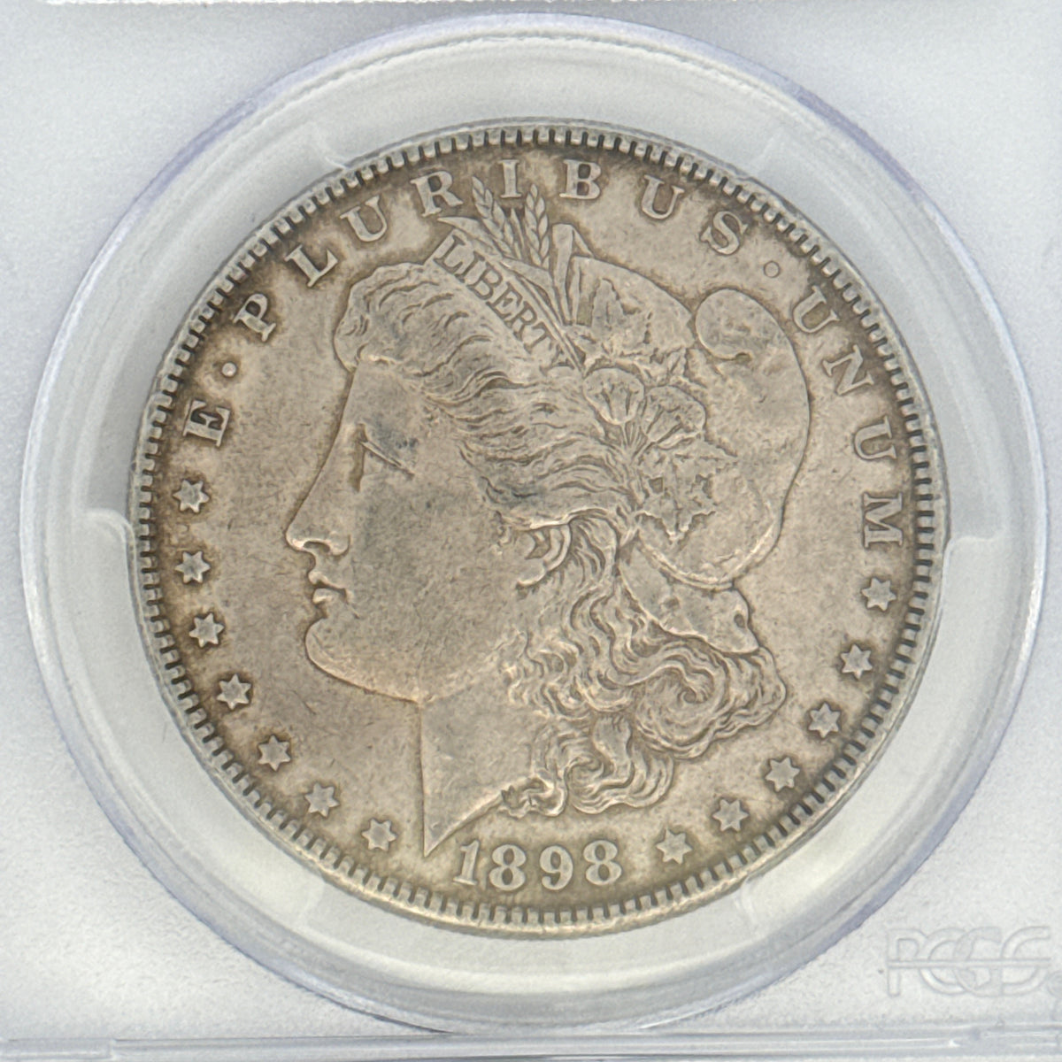 1898 Morgan Silver Dollar AU55 PCGS Graded