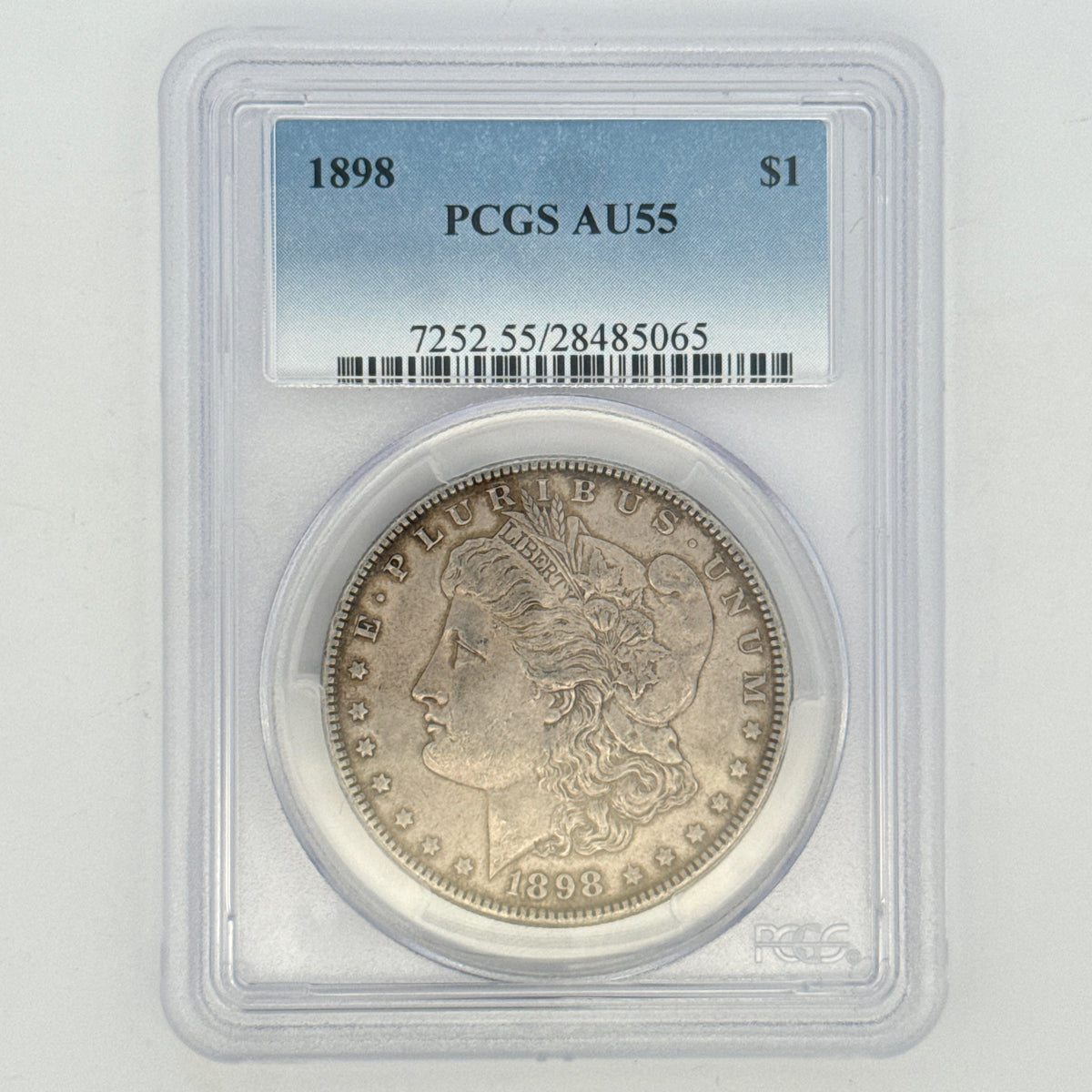 1898 Morgan Silver Dollar AU55 PCGS Graded