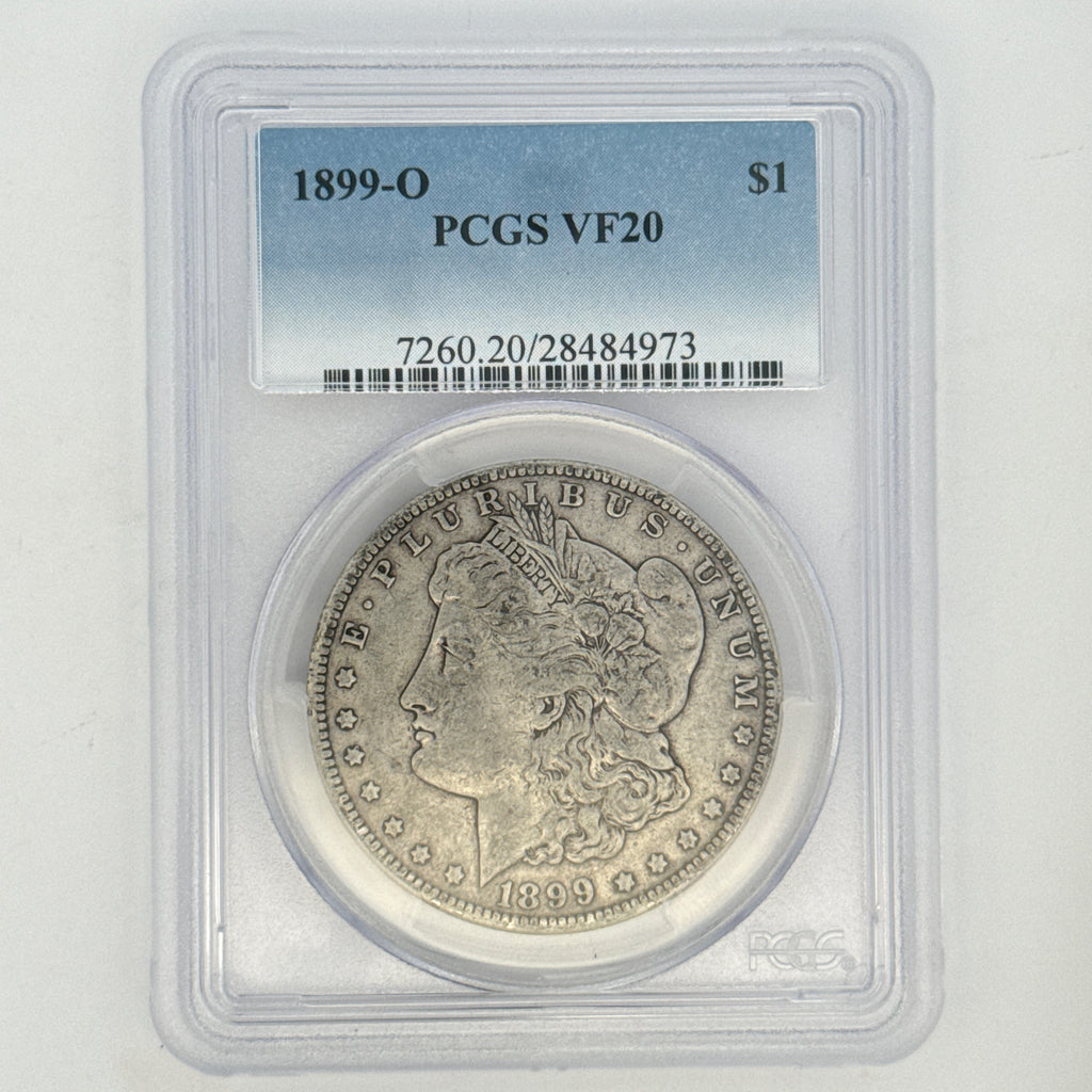 1899-O Morgan Silver Dollar VF20 PCGS Graded