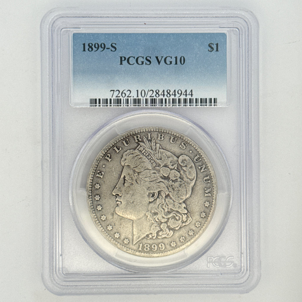 1899-S Morgan Silver Dollar VG10 PCGS Graded