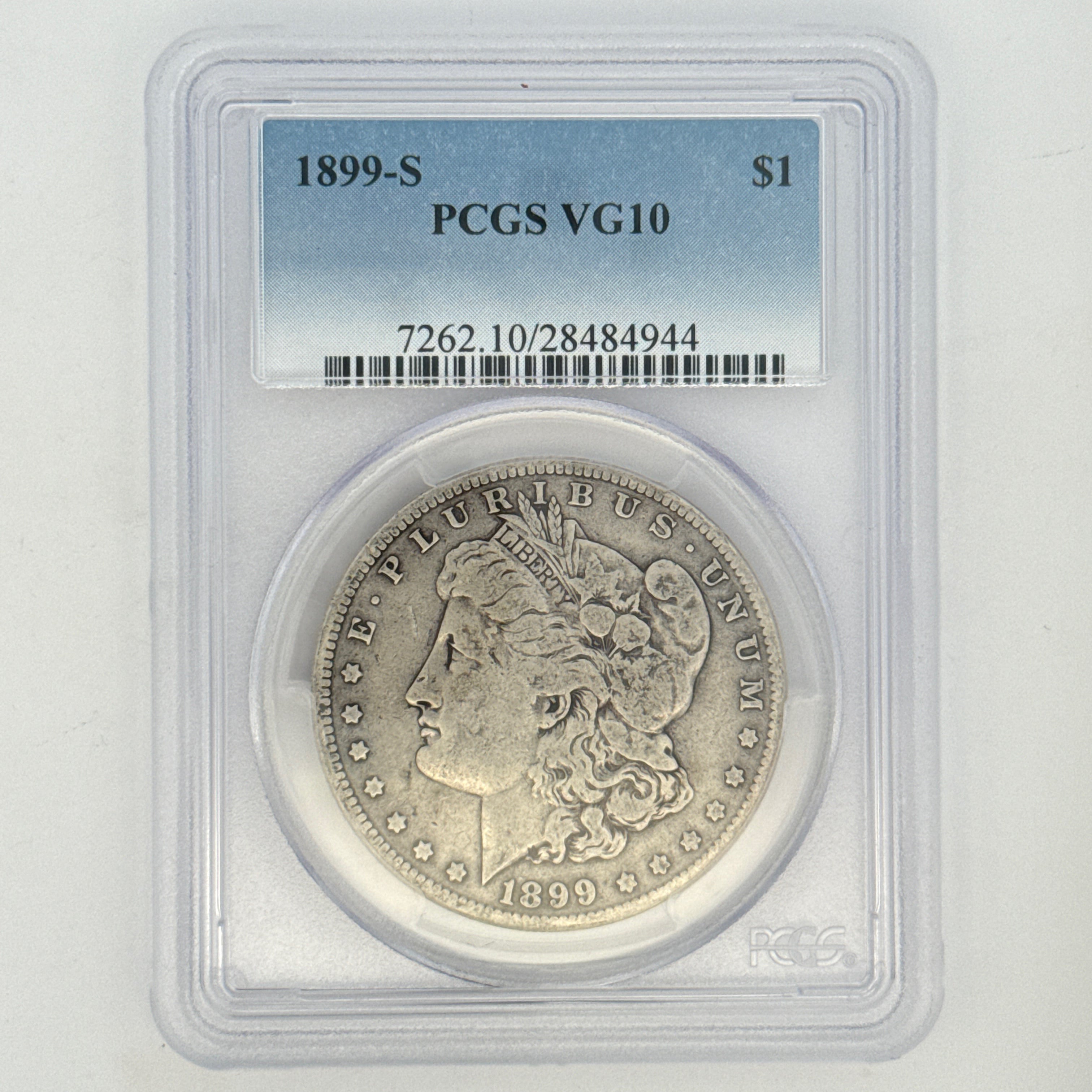 1899-S Morgan Silver Dollar VG10 PCGS Graded