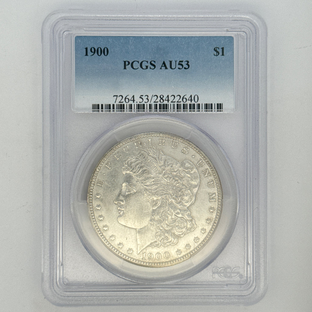 1900 Morgan Silver Dollar AU53 PCGS Graded