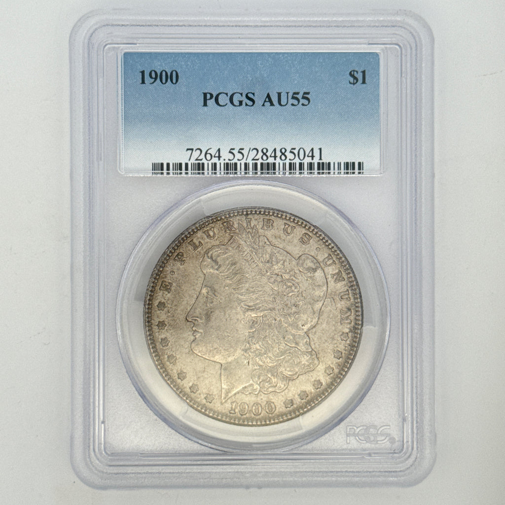 1900 Morgan Silver Dollar AU55 PCGS Graded
