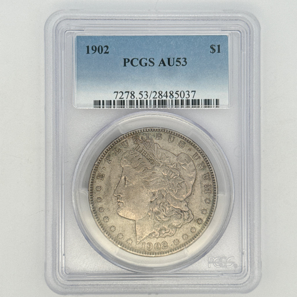 1902 Morgan Silver Dollar AU53 PCGS Graded