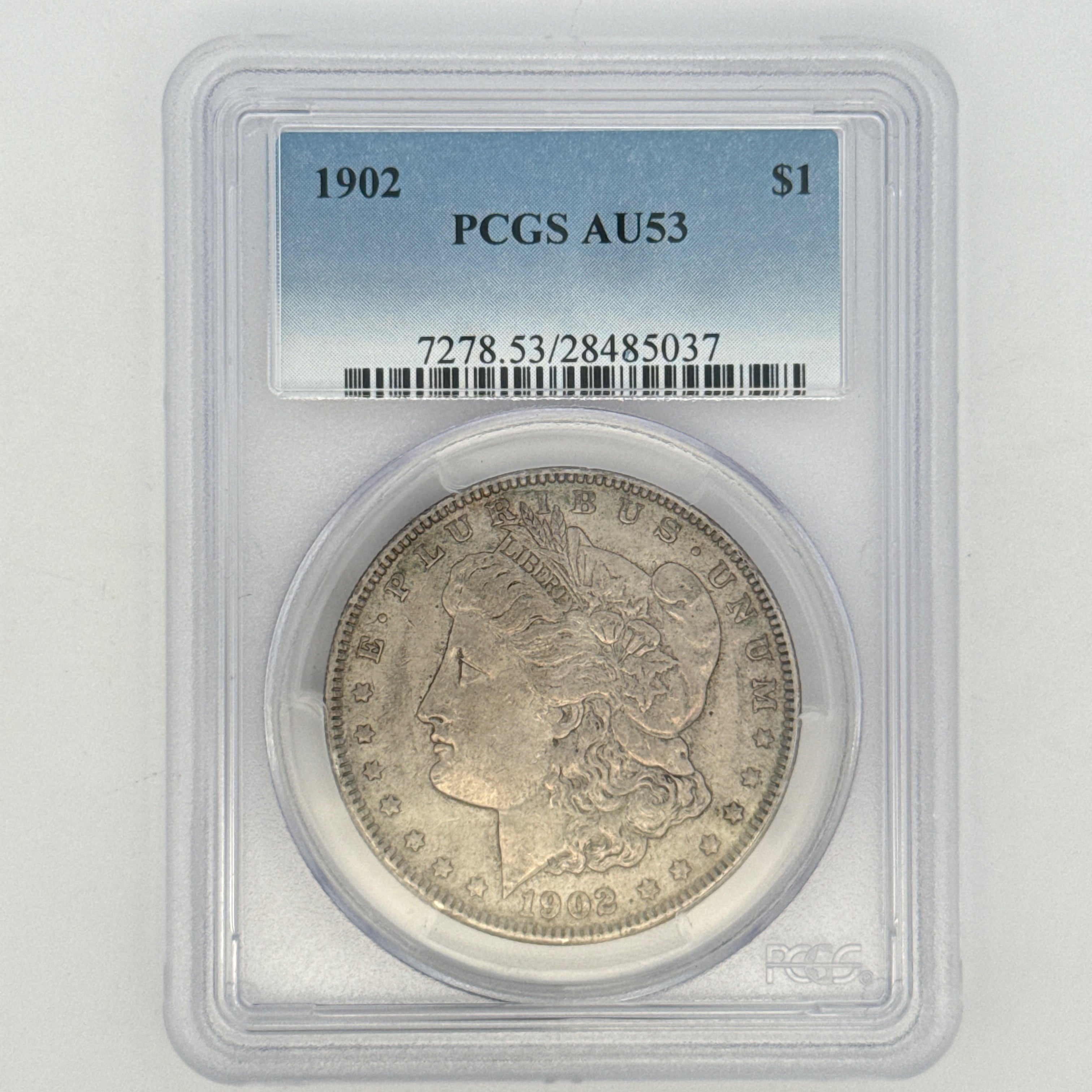 1902 Morgan Silver Dollar AU53 PCGS Graded