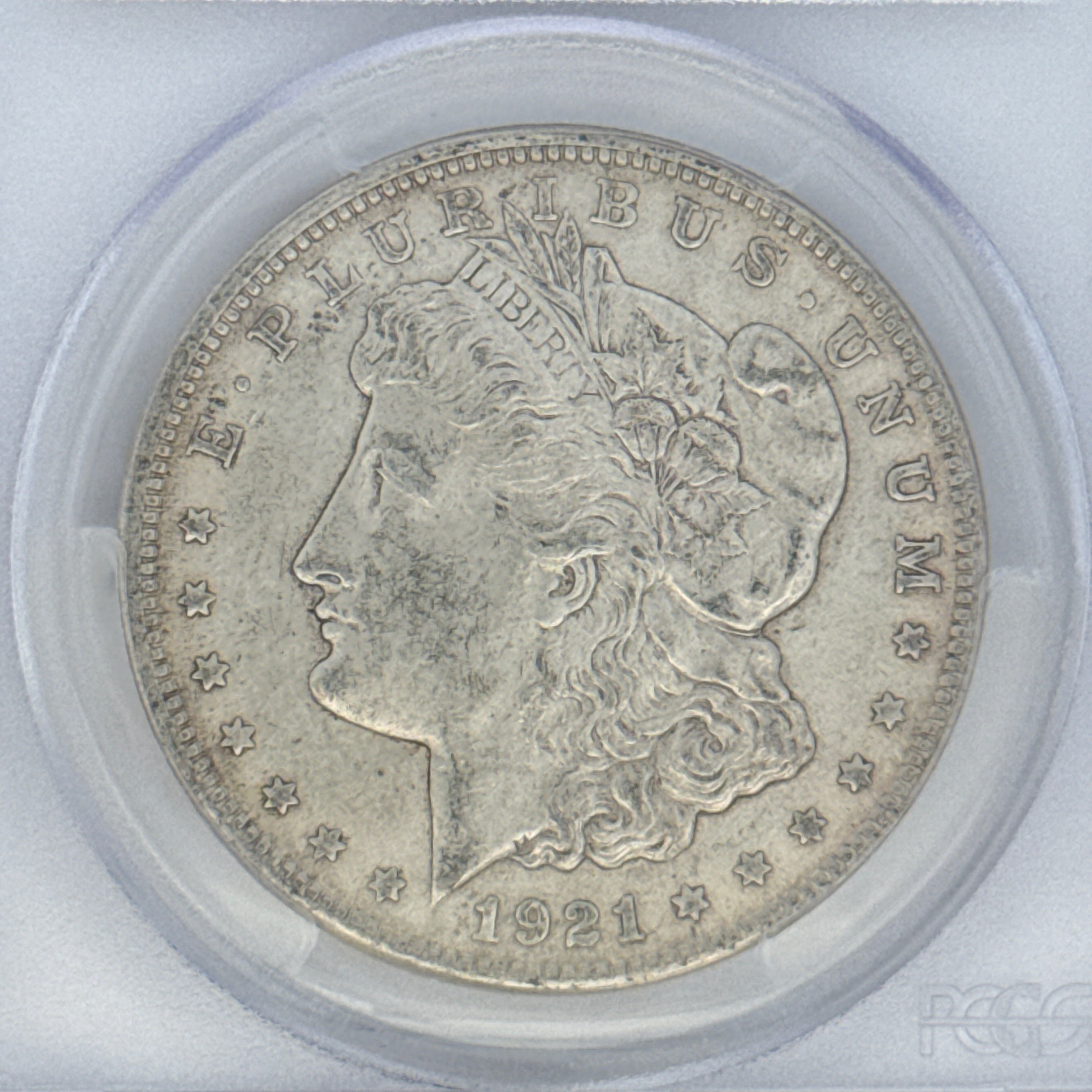 1921 Morgan Silver Dollar AU50 PCGS Graded