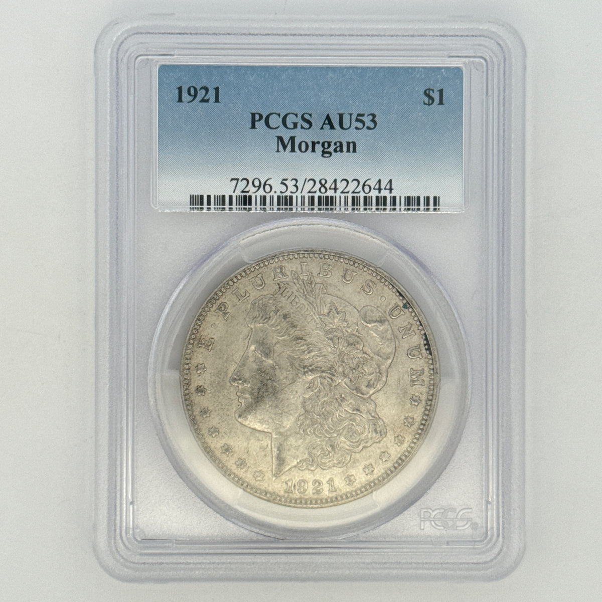 1921 Morgan Silver Dollar AU53 PCGS Graded