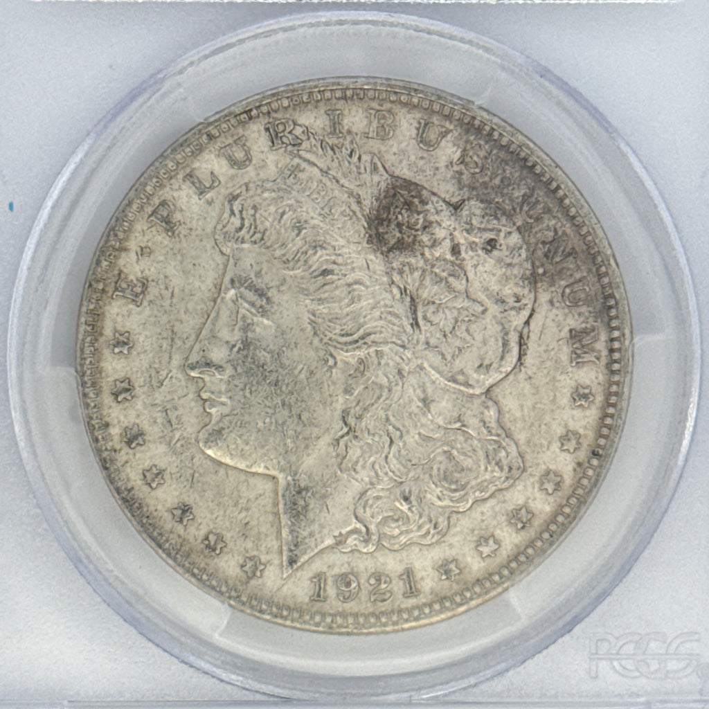 1921 Morgan Silver Dollar AU55 PCGS Graded