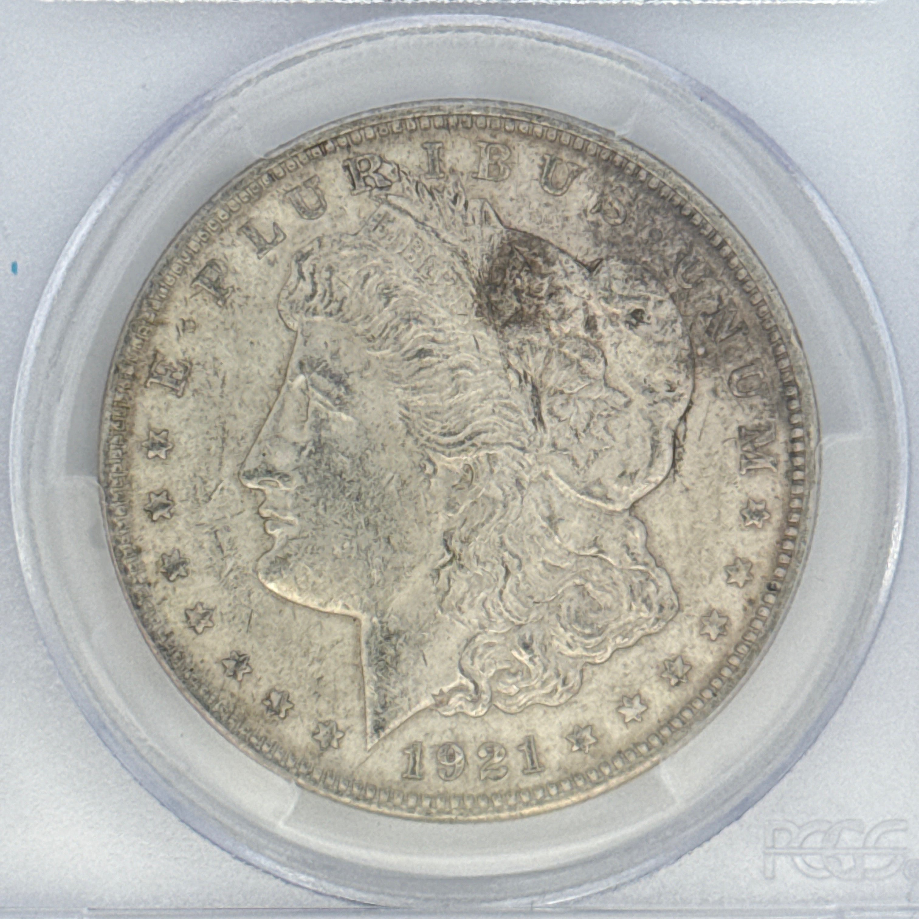 1921 Morgan Silver Dollar AU55 PCGS Graded
