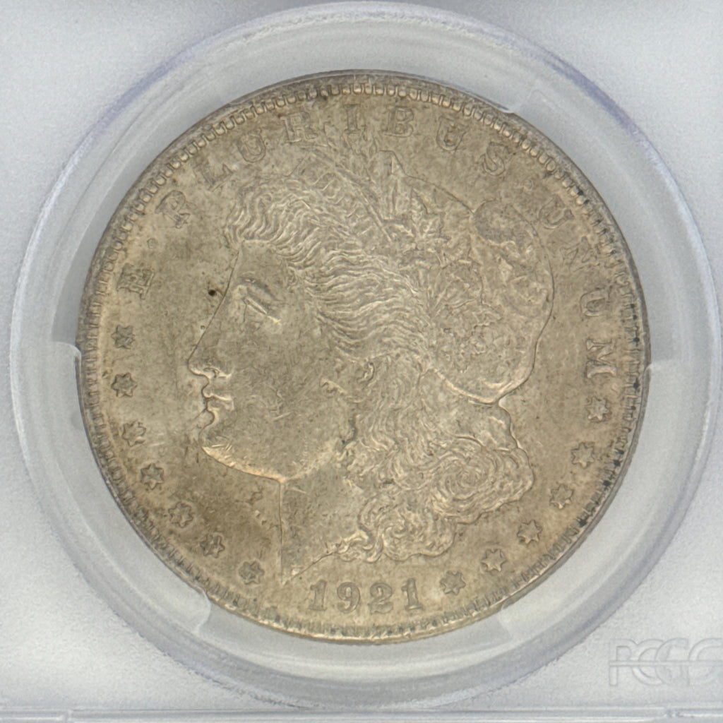 1921 Morgan Silver Dollar AU55 PCGS Graded