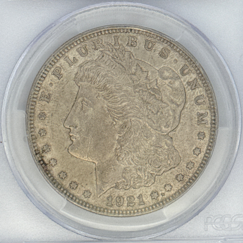 1921 Morgan Silver Dollar AU55 PCGS Graded