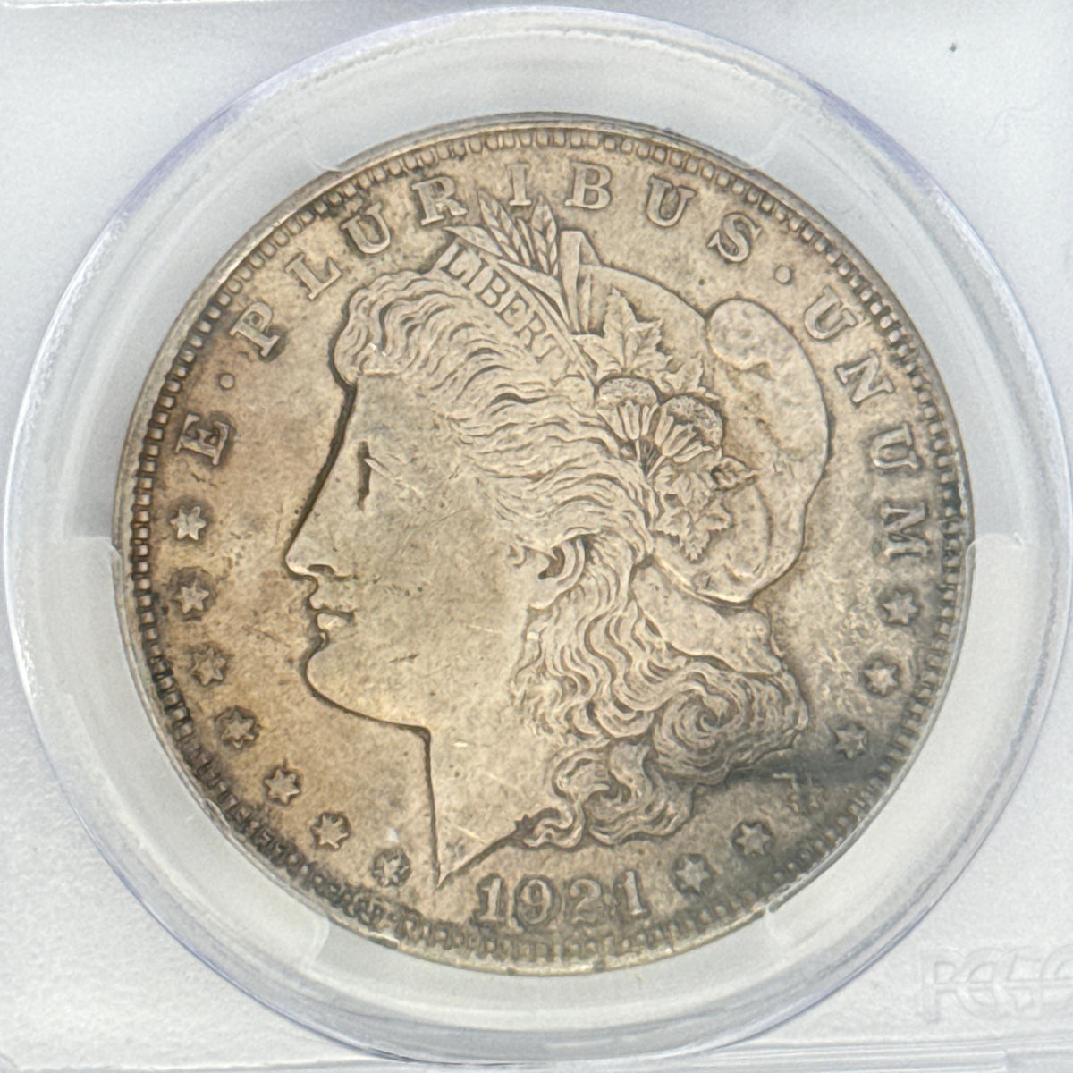 1921 Morgan Silver Dollar AU55 PCGS Graded
