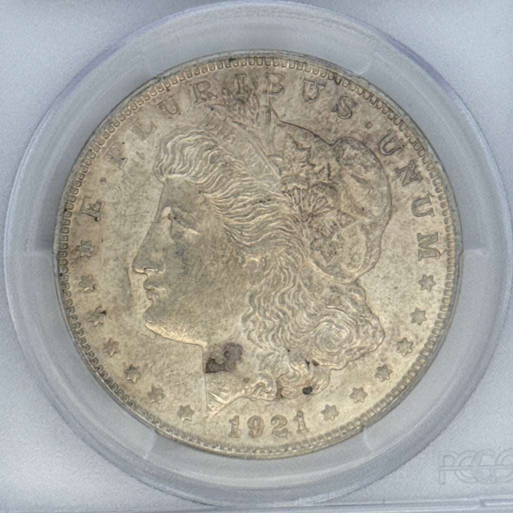 1921 Morgan Silver Dollar AU58 PCGS Graded