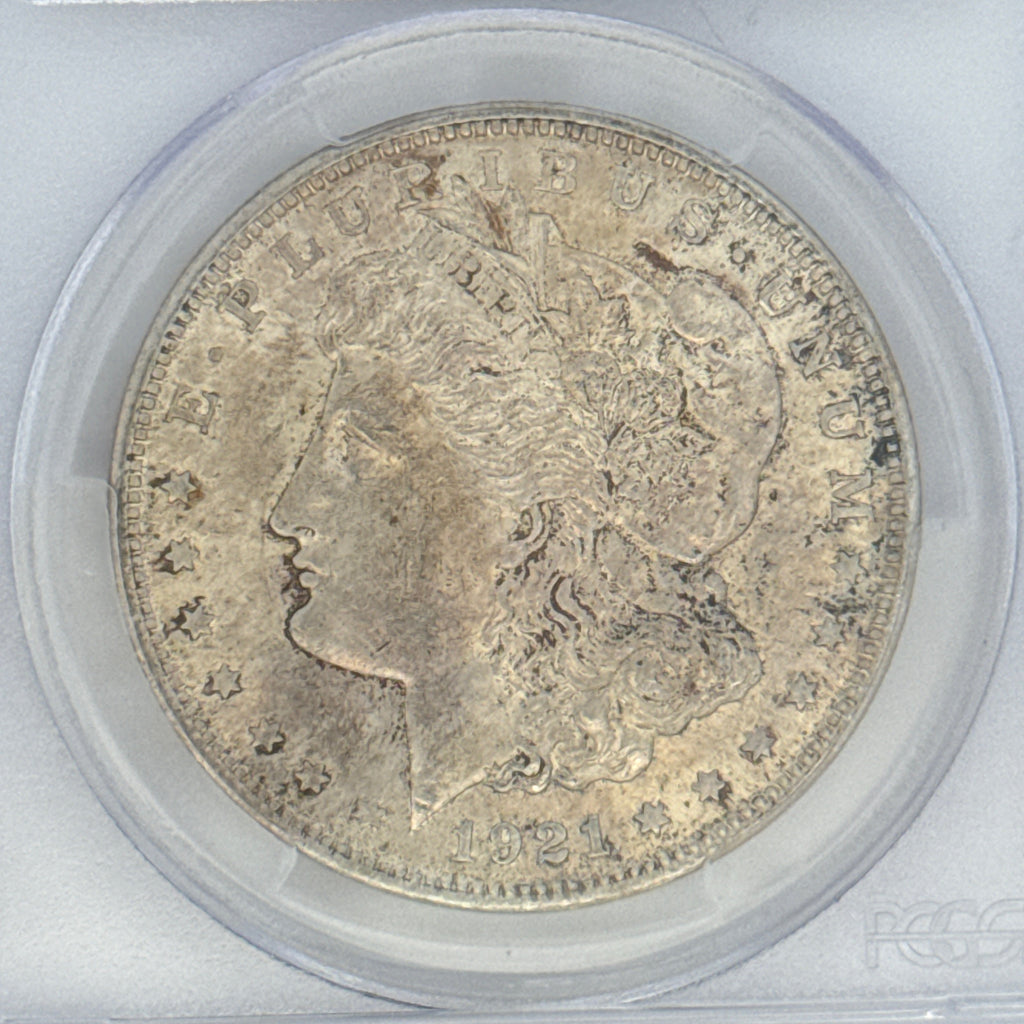 1921 Morgan Silver Dollar AU58 PCGS Graded