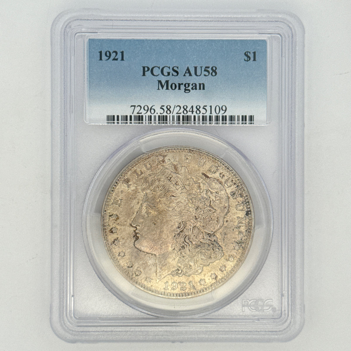 1921 Morgan Silver Dollar AU58 PCGS Graded