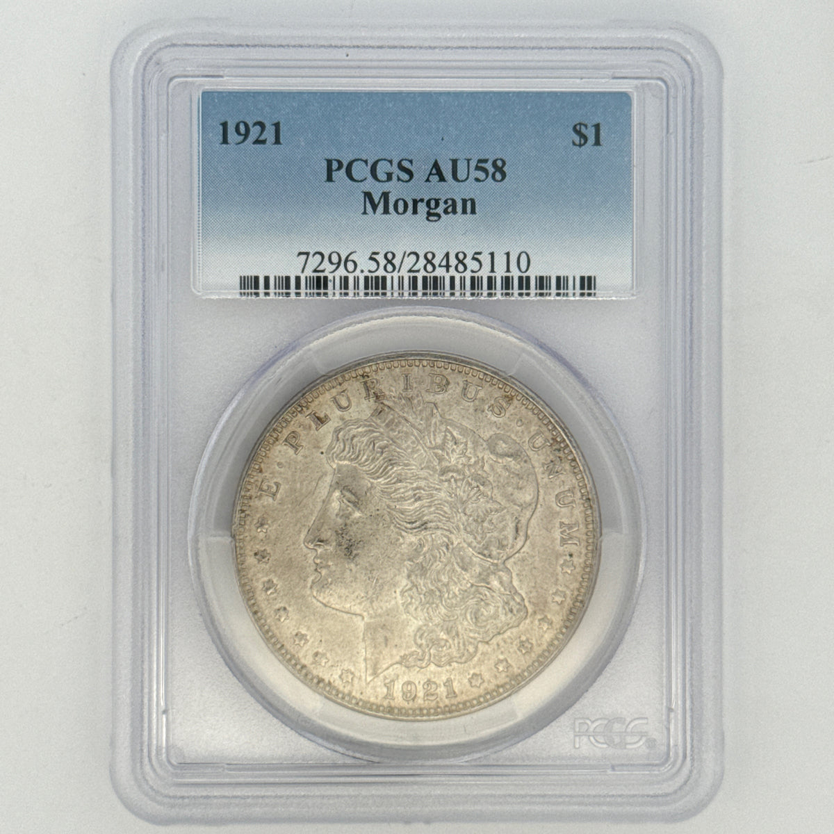 1921 Morgan Silver Dollar AU58 PCGS Graded