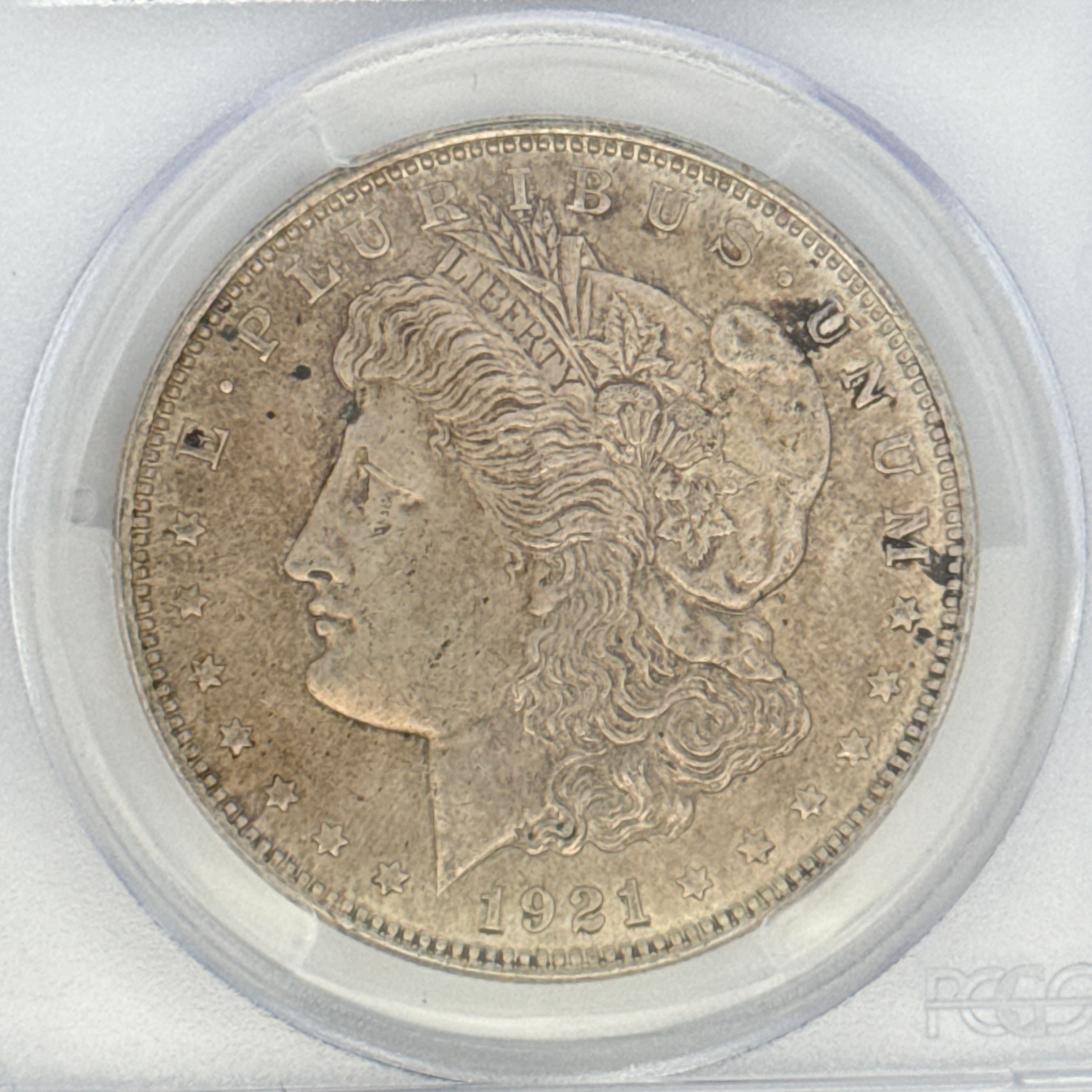1921 Morgan Silver Dollar AU58 PCGS Graded