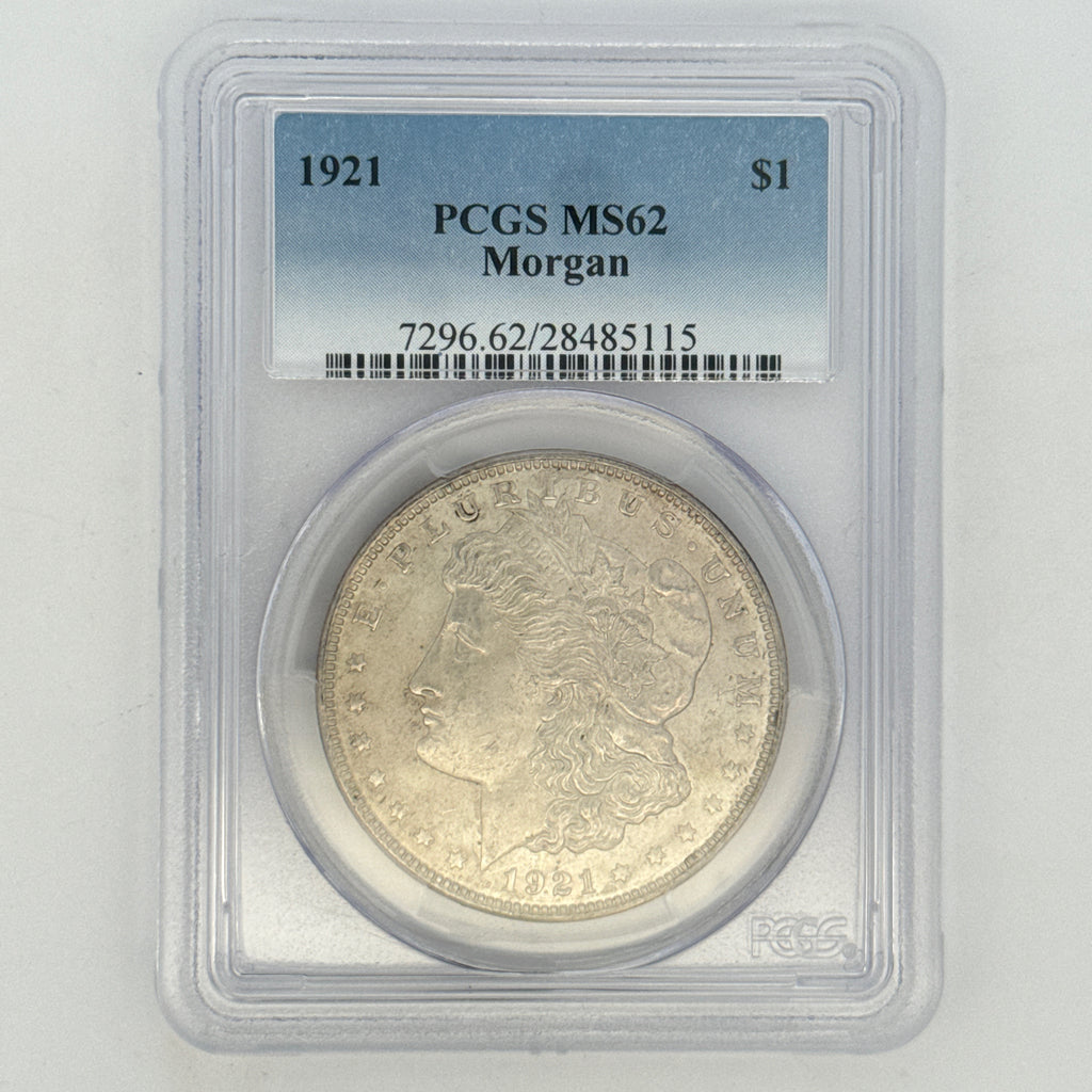 1921 Morgan Silver Dollar MS62 PCGS Graded