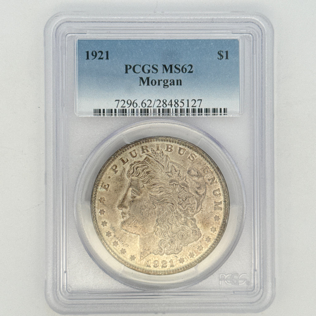 1921 Morgan Silver Dollar MS62 PCGS Graded