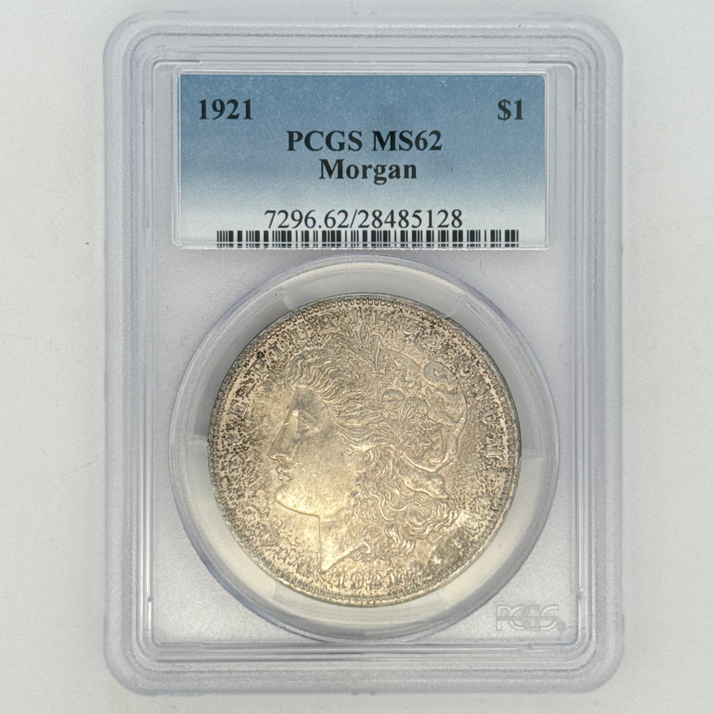 1921 Morgan Silver Dollar MS62 PCGS Graded