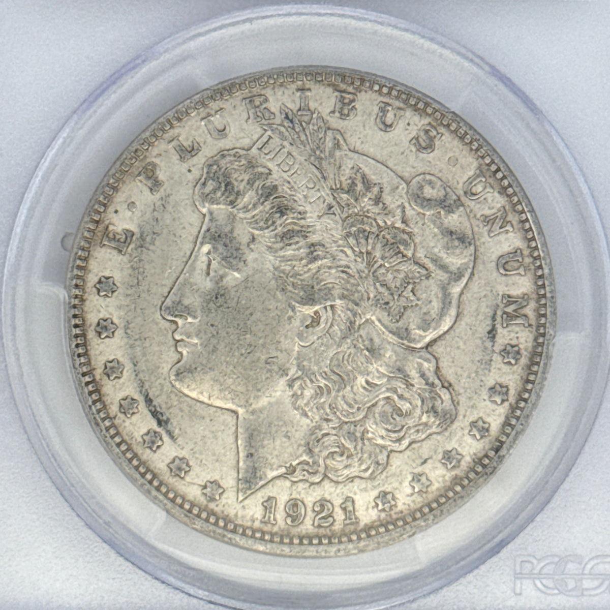 1921-D Morgan Silver Dollar AU50 PCGS Graded