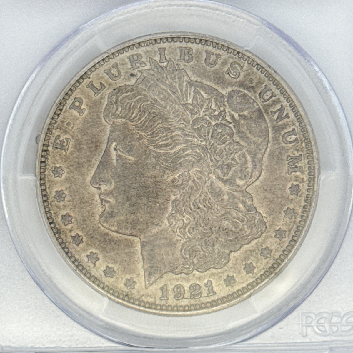 1921-D Morgan Silver Dollar AU50 PCGS Graded