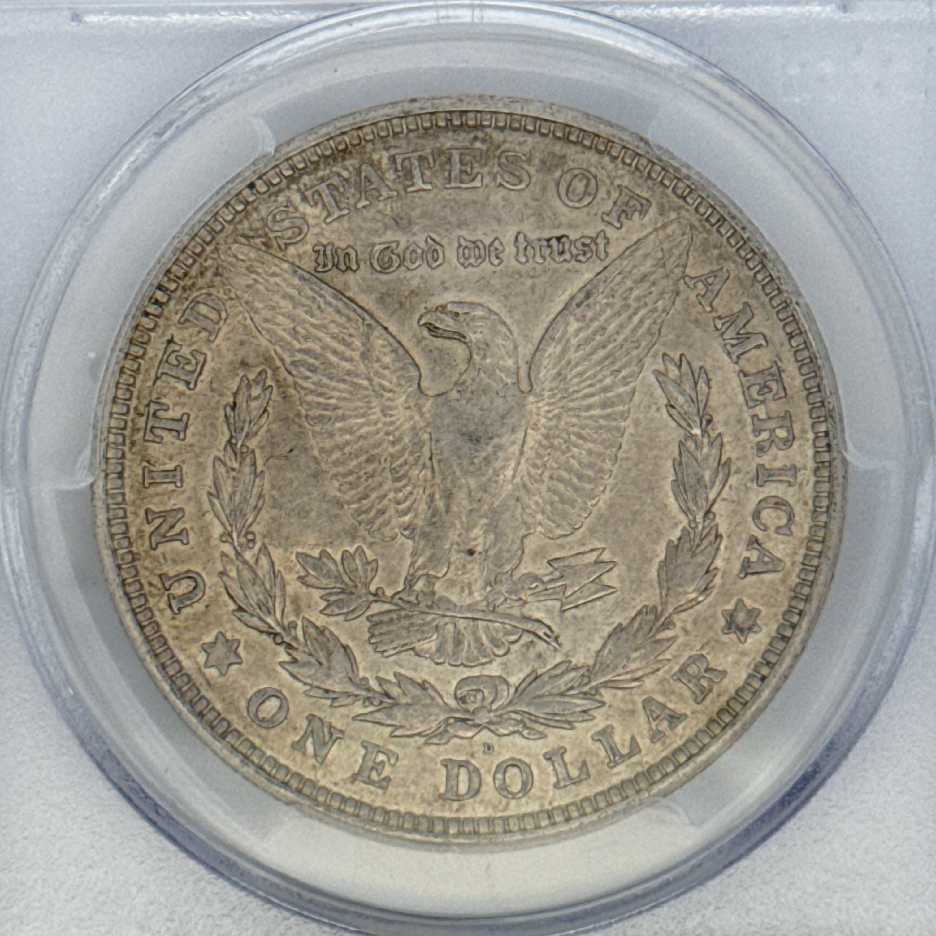 1921-D Morgan Silver Dollar AU50 PCGS Graded