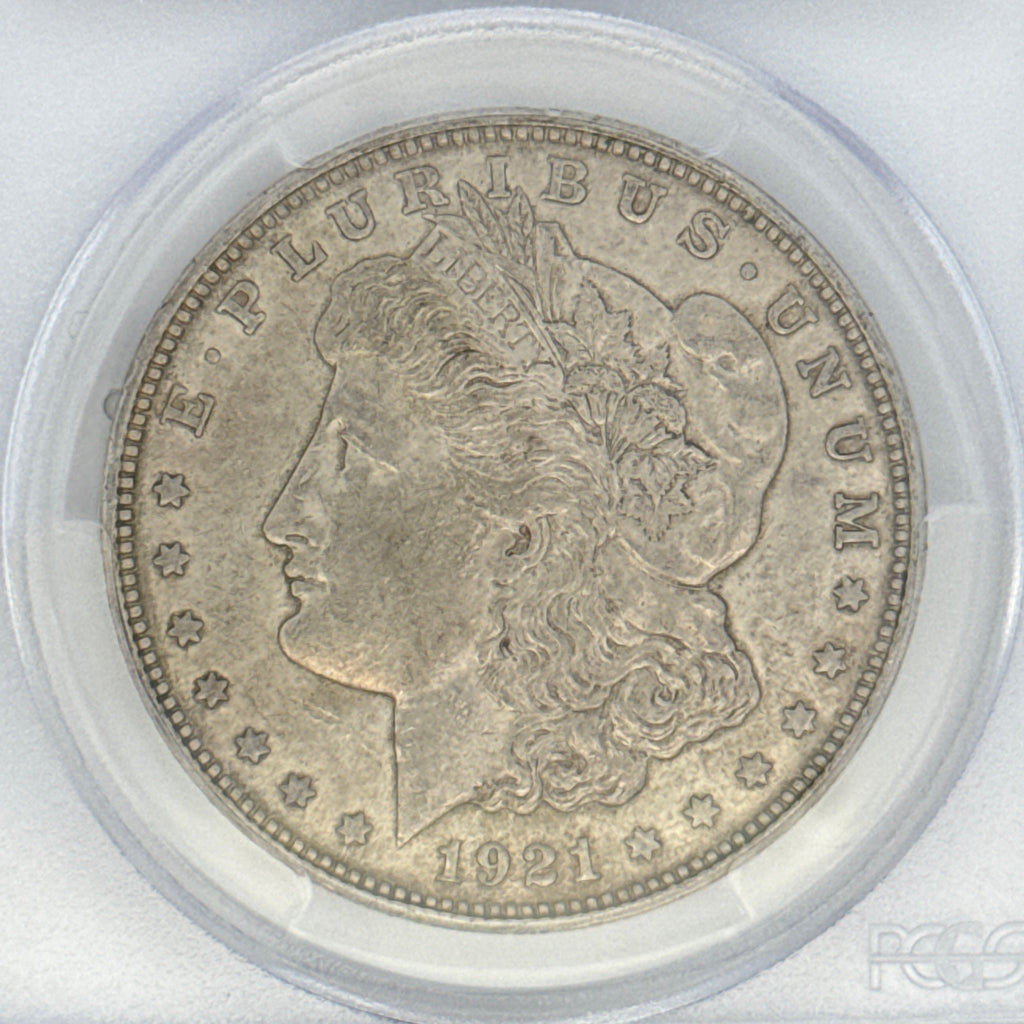1921-D Morgan Silver Dollar AU53 PCGS Graded