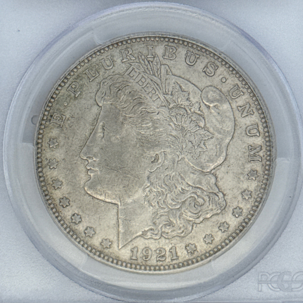 1921-D Morgan Silver Dollar AU53 PCGS Graded