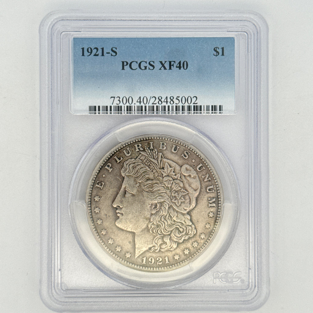 1921-S Morgan Silver Dollar XF40 PCGS Graded