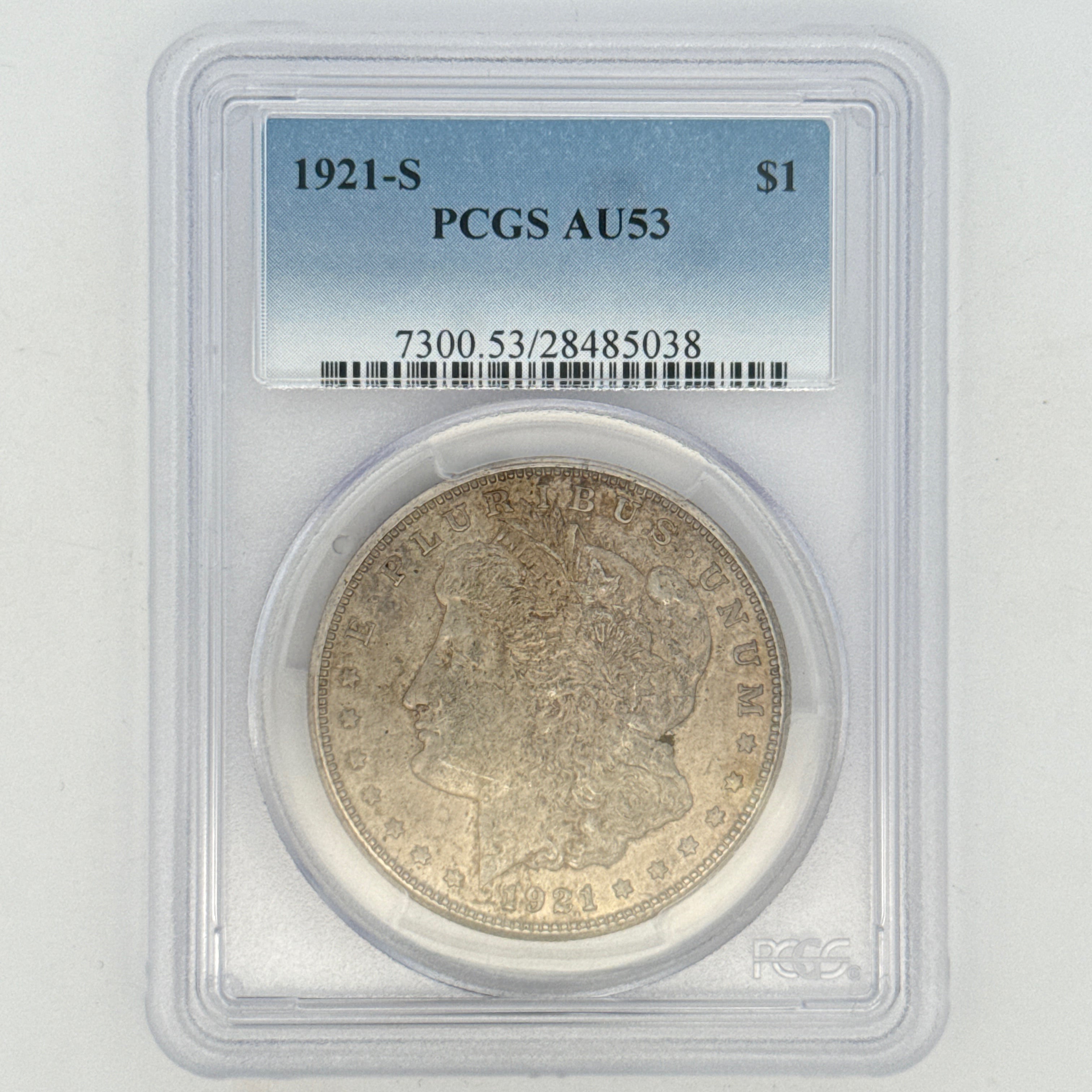 1921-S Morgan Silver Dollar AU53 PCGS Graded